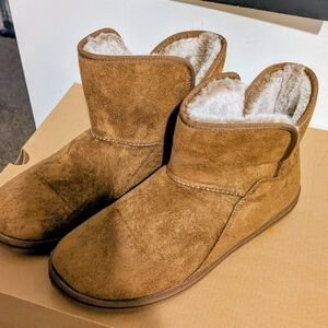 Skechers Beautiful Plush Tan Suede Ankle Boots